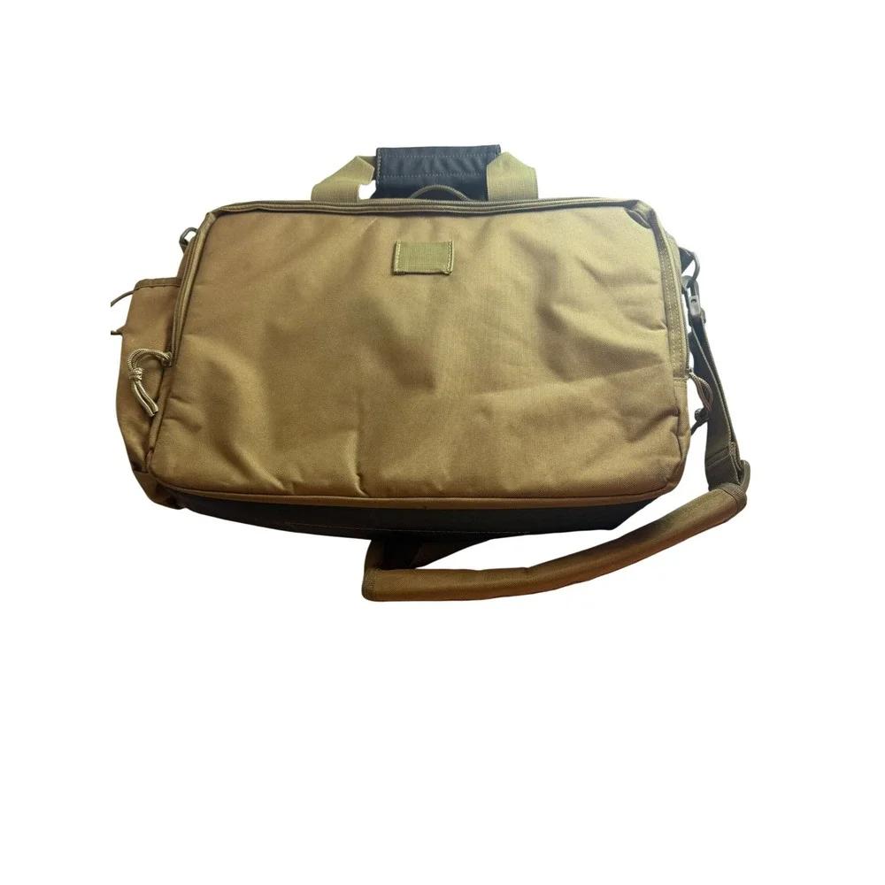 Coyote Brown Tactical Messenger Bag Multi Pocket Utility Laptop Case Work Bag
